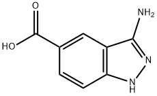 3-aMino-1H-indazole-5-carboxylic acid Structure