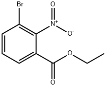 2-溴-3-硝基苯甲酸乙酯 结构式