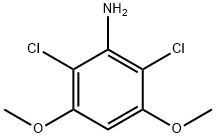 2,6-ジクロロ-3,5-ジメトキシアニリン 化学構造式