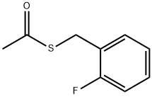 Thioacetic acid S-(2-fluoro-benzyl) ester Structure