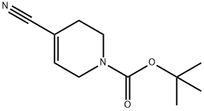 4-氰基-5,6-二氢吡啶-1(2H)-羧酸叔丁酯,873551-20-3,结构式