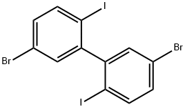 1,1'-Biphenyl, 5,5'-dibroMo-2,2'-diiodo- Structure