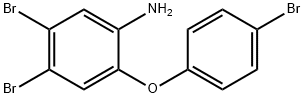 4,5-二溴-2-(4-溴苯氧基)苯胺,873980-49-5,结构式