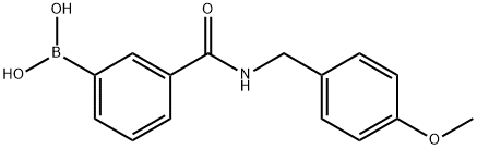 (3-((4-Methoxybenzyl)carbaMoyl)phenyl)boronic acid Structure