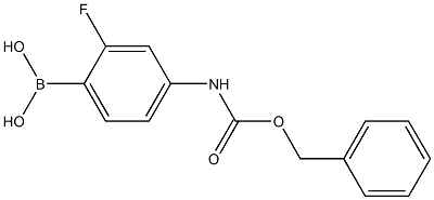 CarbaMic acid, (4-borono-3-fluorophenyl)-, C-(phenylMethyl) ester (9CI) Struktur
