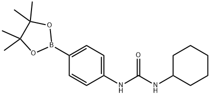 1-cyclohexyl-3-(4-(4,4,5,5-tetraMethyl-1,3,2-dioxaborolan-2-yl)phenyl)urea Structure