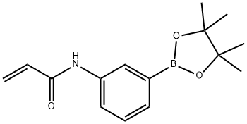 (N-AcrylaMidophenyl)boronic acid pinacol ester Structure