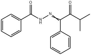 (E)-N'-(3-Methyl-2-oxo-1-phenylbutylidene)benzohydrazide 结构式