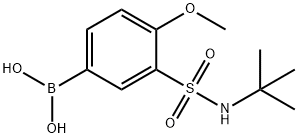 (3-(N-(叔-丁基)氨磺酰)-4-甲氧苯基)硼酸, 874459-69-5, 结构式