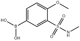(4-Methoxy-3-(N-MethylsulfaMoyl)phenyl)boronic acid Struktur