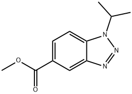 Methyl 1-isopropyl-1,2,3-benzotriazole-5-carboxylate Structure