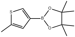 4,4,5,5-四甲基-2-(5-甲基噻吩-3-基)-1,3,2-二氧杂硼杂环戊烷,874959-74-7,结构式