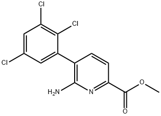 甲基-6 - 氨基-5 - (2,3,5 - 三氯苯基)吡啶-2 - 羧酸甲酯,875051-79-9,结构式