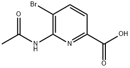 6-乙酰氨基-5-溴皮考啉酸, 875208-79-0, 结构式