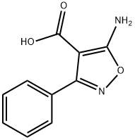 3-苯基-5-氨基异噁唑-4-羧酸 结构式