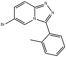 6-溴-3-(邻甲苯基)-[1,2,4]三唑并[4,3-A]吡啶 结构式