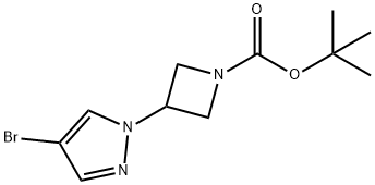 1-Boc-3-(4-BroMo-1H-pyrazol-1-yl)azetidine Struktur