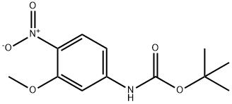 N-BOC-3-甲氧基-4-硝基苯胺, 877671-39-1, 结构式