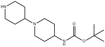 [1,4'-联哌啶]-4-基氨基甲酸叔丁酯 结构式