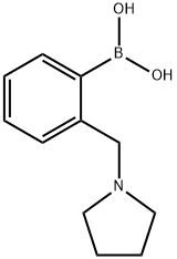 2-(吡咯烷-1-基甲基)苯基硼酸 结构式