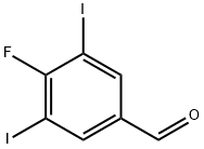 4-氟-3,5-二碘苯甲醛,879127-68-1,结构式