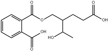 Mono(2-(2-carboxyethyl)-3-hydroxybutyl) Phthalate Structure