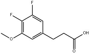 3-(3,4-Difluoro-5-Methoxyphenyl)propanoic acid,881190-53-0,结构式