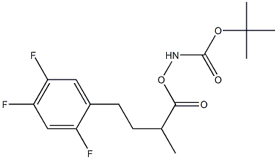 Benzenebutanoicacid,b-[[(1,1-diMethylethoxy)carbonyl]aMino]-2,4,5-trifluoro-,Methylester,(bR)- 化学構造式