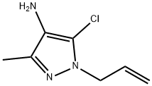 1-烯丙基-5-氯-3-甲基-1H-吡唑-4-胺 结构式