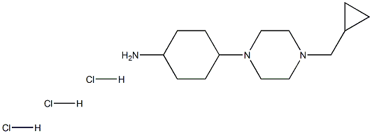 시클로헥산민,4-[4-(시클로프로필메틸)-1-피페라지닐]-,(염산염)(1:3),트랜스-