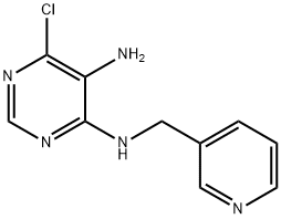 6-氯-N4-(吡啶-3-基甲基)嘧啶-4,5-二胺 结构式
