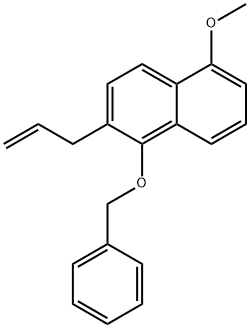 2-Allyl-1-(benzyloxy)-5-Methoxynaphthalene Struktur