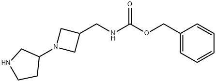 Benzyl ((1-(pyrrolidin-3-yl)azetidin-3-yl)Methyl)carbaMate 结构式