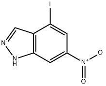4-碘-6-硝基吲唑,885519-85-7,结构式