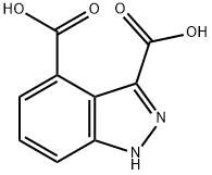 1H-吲唑-3,4-二羧酸 结构式