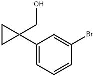 1-(3-溴苯基)环丙基甲醇,886366-33-2,结构式