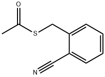 Thioacetic acid S-(2-cyano-benzyl) ester Structure