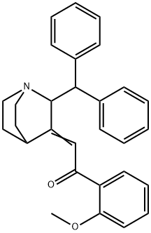 2-[2-(DiphenylMethyl)-1-azabicyclo[2.2.2]oct-3-ylidene]-1-(2-Methoxyphenyl)-ethanone Structure