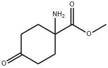Methyl 1-amino-4-oxocyclohexanecarboxylate 化学構造式