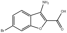3-氨基-6-溴苯并呋喃-2-羧酸,887246-19-7,结构式