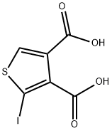 2-碘-噻吩-3,4-二羧酸,887511-48-0,结构式