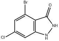 4-broMo-6-chloro-1H-indazol-3-ol Struktur