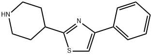 4-Phenyl-2-(piperidin-4-yl)thiazole 化学構造式