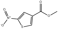 5-Nitro-thiophene-3-carboxylic acid Methyl ester Structure