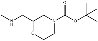 4-Boc-2-[(MethylaMino)Methyl]-Morpholine Structure