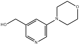 (5-N-吗啉基吡啶-3-基)甲醇,888070-06-2,结构式