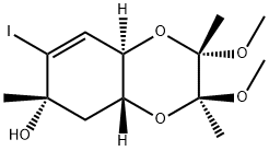 (2S,3S,4aR,6S,8aR)-2,3,4a,5,6,8a-Hexahydro-7-iodo-2,3-diMethoxy-2,3,6-triMethyl-1,4-benzodioxin-6-ol, 888723-91-9, 结构式