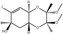 (2S,3S,4aR,6R,8aR)-2,3,4a,5,6,8a-Hexahydro-7-iodo-2,3-diMethoxy-2,3,6-triMethyl-1,4-benzodioxin-6-ol Struktur