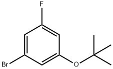 1-BroMo-3-(tert-butoxy)-5-fluorobenzene Struktur