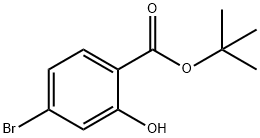 4-溴-2-羟基苯甲酸叔丁酯 结构式
